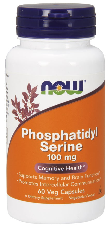 NOW Foods Fosfatidüülseriin, 100 mg – 60 kapslit