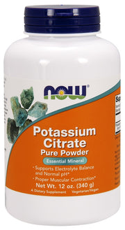 NOW Foods Kaaliumtsitraat, puhas pulber – 340 g