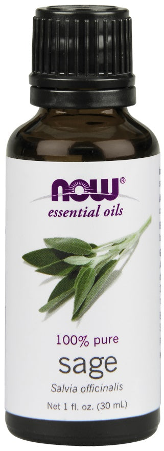 NOW Foods eeterlik õli, salveiõli – 30 ml.