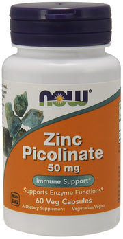 NOW Foods tsinkpikolinaat, 50 mg – 60 kapslit