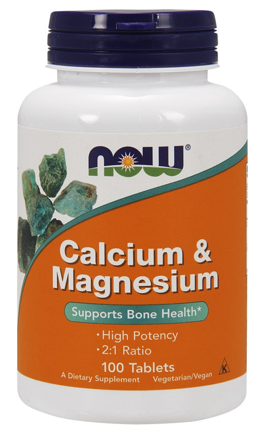 Produkto nuotrauka: NOW Foods Calcium & Magnesium - 100 tablečių