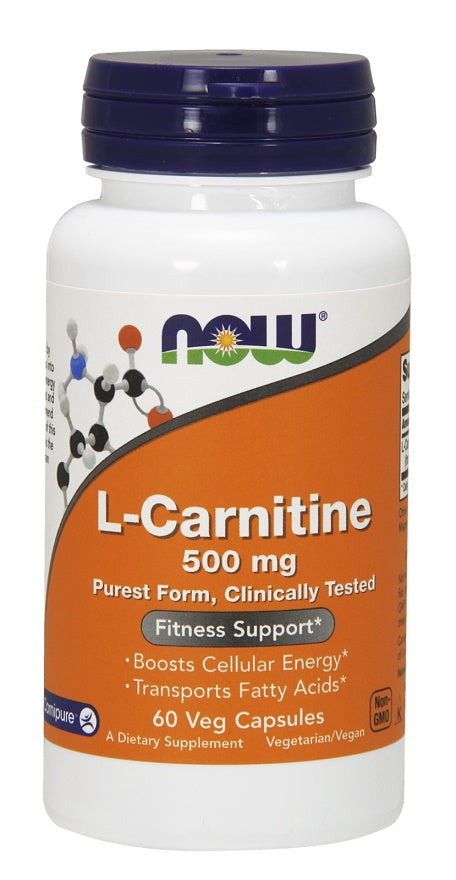 NOW Foods L-karnitiin, 500 mg – 60 kapslit
