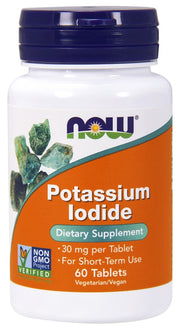 NOW Foods kaaliumjodiid, 30 mg – 60 tabletti