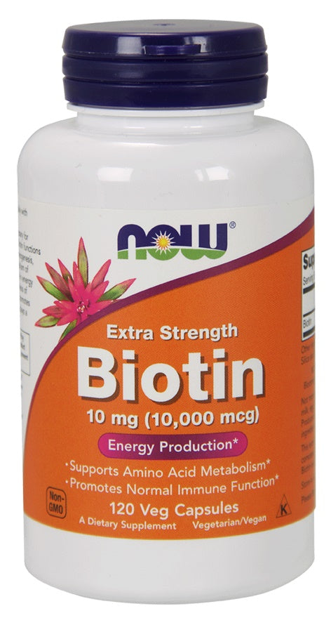 NOW Foods Biotiin, 10 mg ülitugev – 120 kapslit