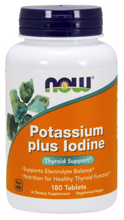 NOW Foods Kaalium ja Jood - 180 tabletti