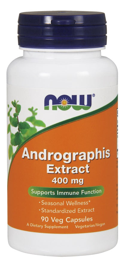 NOW Foods Andrographis ekstrakt, 400 mg – 90 kapslit