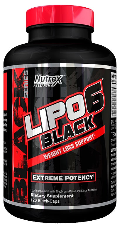Nutrex Lipo - 6 Black - 120 vedelkapslit