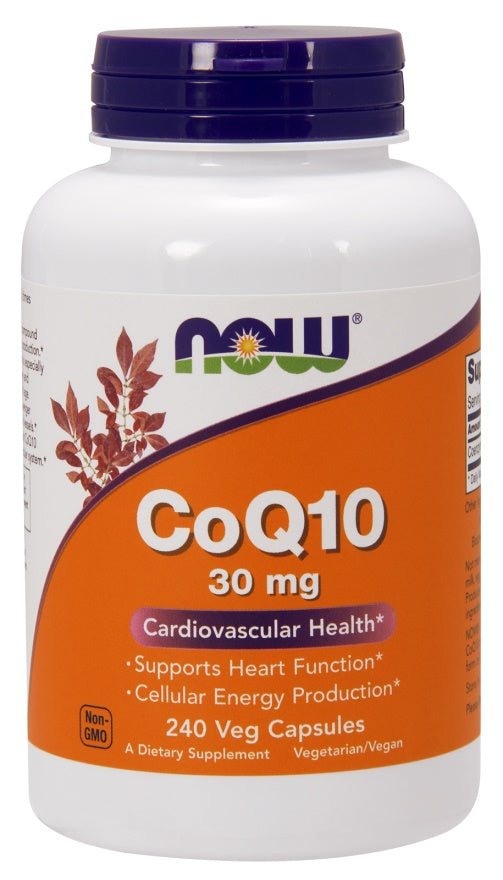 Produkto nuotrauka: NOW Foods CoQ10, 30mg - 240 kapsulių