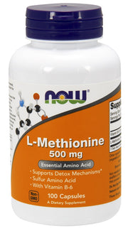 NOW Foods L-metioniin, 500 mg – 100 kapslit