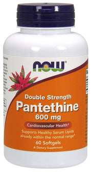 NOW Foods Pantethine, 600 mg kahekordse tugevusega – 60 kapslit