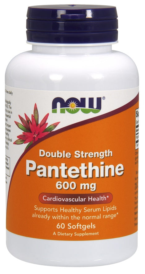 NOW Foods Pantethine, 600 mg kahekordse tugevusega – 60 kapslit