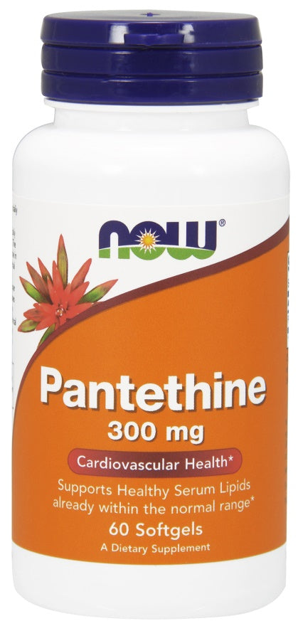 NOW Foods Pantetiin, 300 mg – 60 kapslit