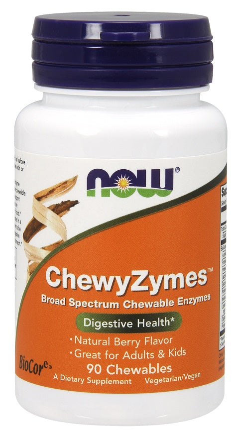 NOW Foods ChewyZymes – 90 närimistabletti