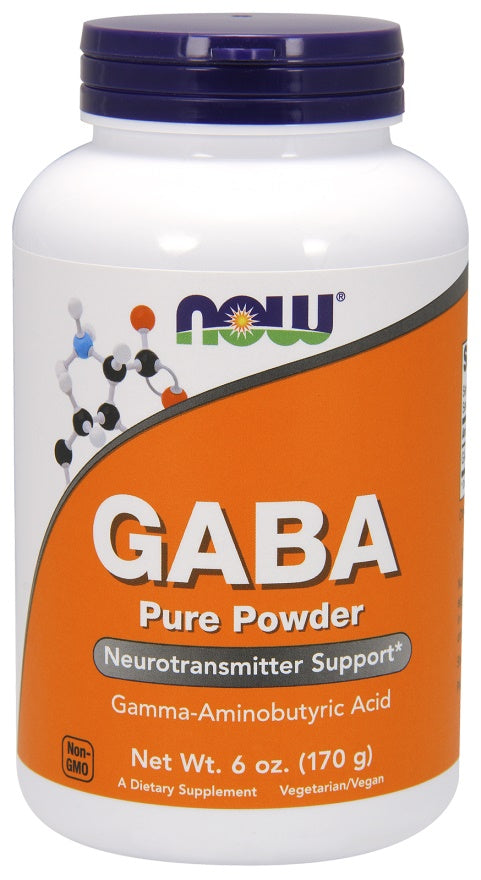 NOW Foods GABA, puuderkujul – 170 g
