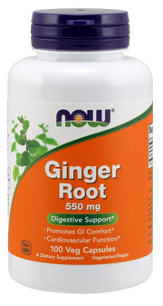 NOW Foods ingverijuur, 550 mg – 100 kapslit