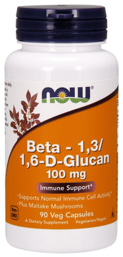 NOW Foods Beta – 1,3/1,6 - D - gliukanas, 100 mg – 90 kapsulių