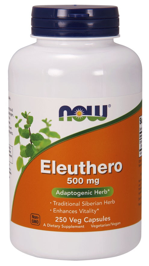 NOW Foods Eleuthero, 500 mg – 250 kapslit