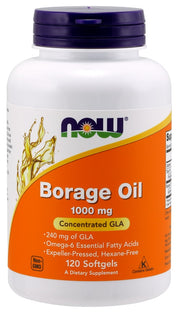 Produkto nuotrauka: NOW Foods Borage Oil, 1000mg - 120 minkštųjų kapsulių