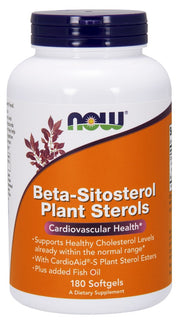 NOW Foods beeta-sitosterooli taimesteroolid – 180 kapslit