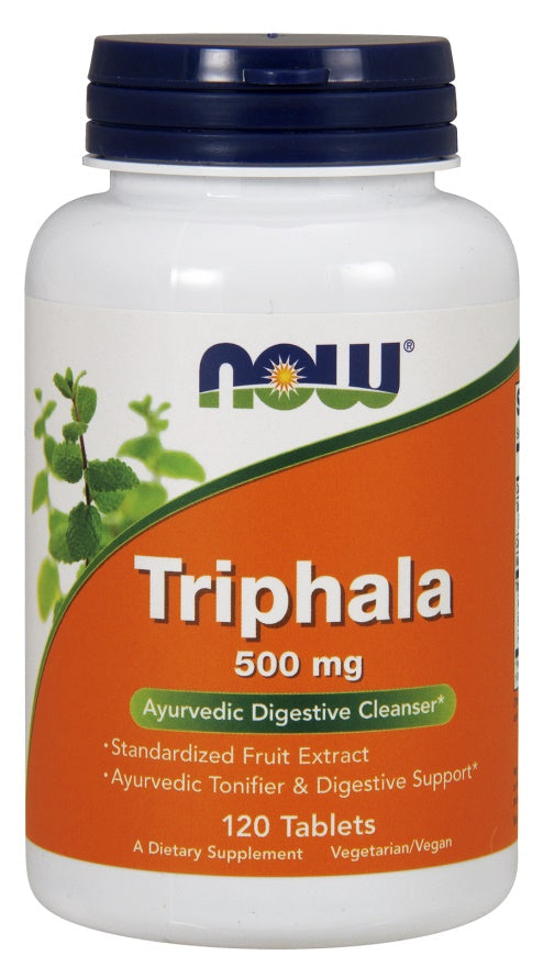 NOW Foods Triphala, 500 mg – 120 tabletti