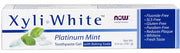 NOW Foods XyliWhite Platinum Mint hambapastageel söögisoodaga – 181 g
