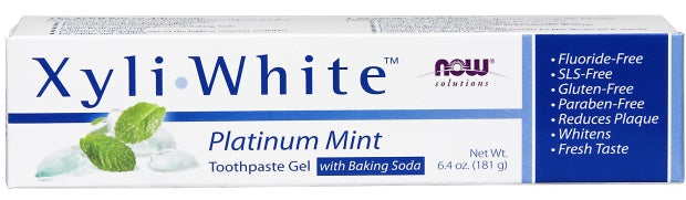 NOW Foods XyliWhite Platinum Mint hambapastageel söögisoodaga – 181 g