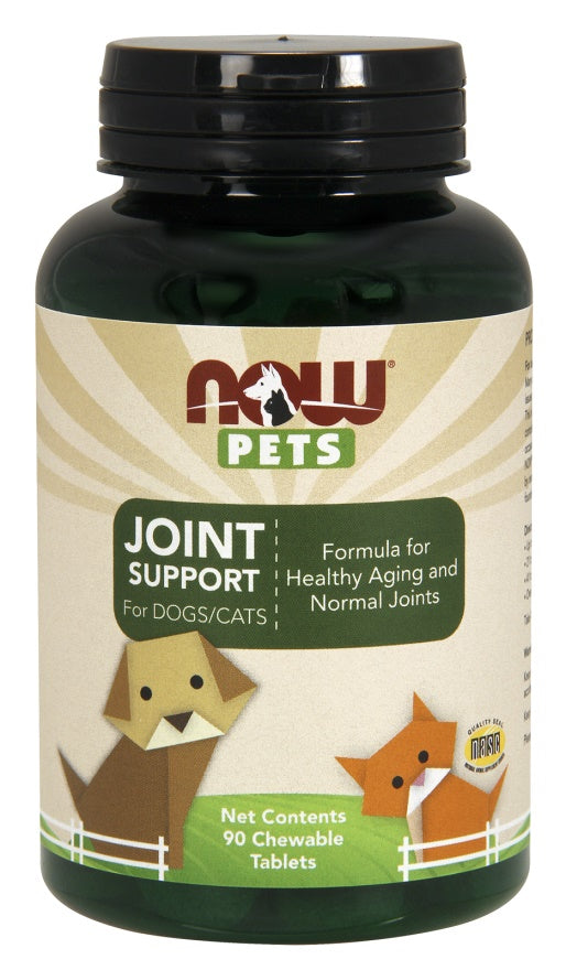 NOW Foods Pets, liigeste tugi – 90 närimistabletti