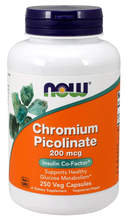 NOW Foods kroompikolinaat, 200 mcg – 250 kapslit