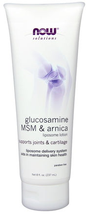 NOW Foods Glucosamiini, MSM-i ja arnika liposoombalsam – 237 ml.