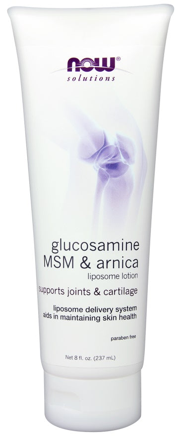 NOW Foods Glucosamiini, MSM-i ja arnika liposoombalsam – 237 ml.