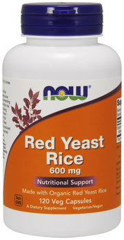 Produkto nuotrauka: NOW Foods Red Yeast Rice, 600mg - 120 kapsulių