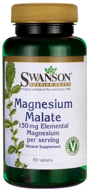 Swansoni magneesiummalaat, 150 mg elementaarset magneesiumi – 60 tabletti