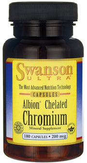 Swanson Albion kelaatitud kroom, 200 mcg – 180 kapslit