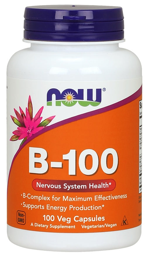 NOW Foods Vitamiin B-100 – 100 kapslit