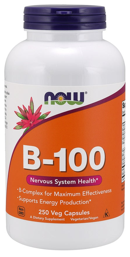 NOW Foods B-100 vitamiin - 250 kapslit