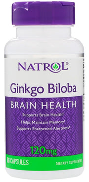 Natrol Ginkgo Biloba, 120 mg – 60 kapslit