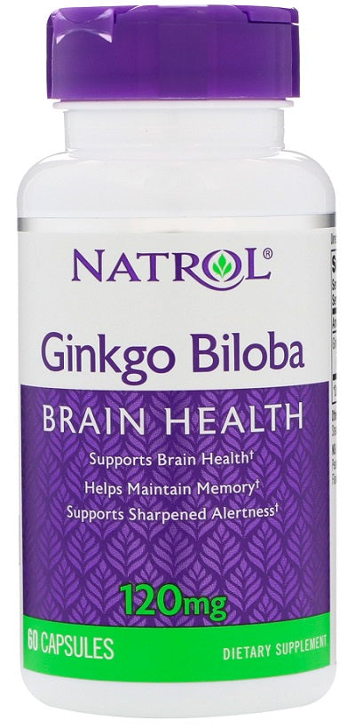 Natrol Ginkgo Biloba, 120 mg – 60 kapslit