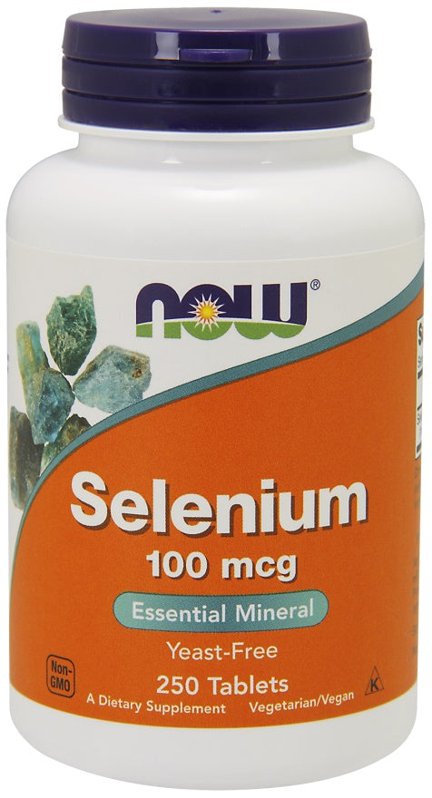 NOW Foods Selenium, 100mcg - 250 tabletti