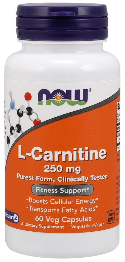 NOW Foods L-karnitiin, 250 mg - 60 kapslit
