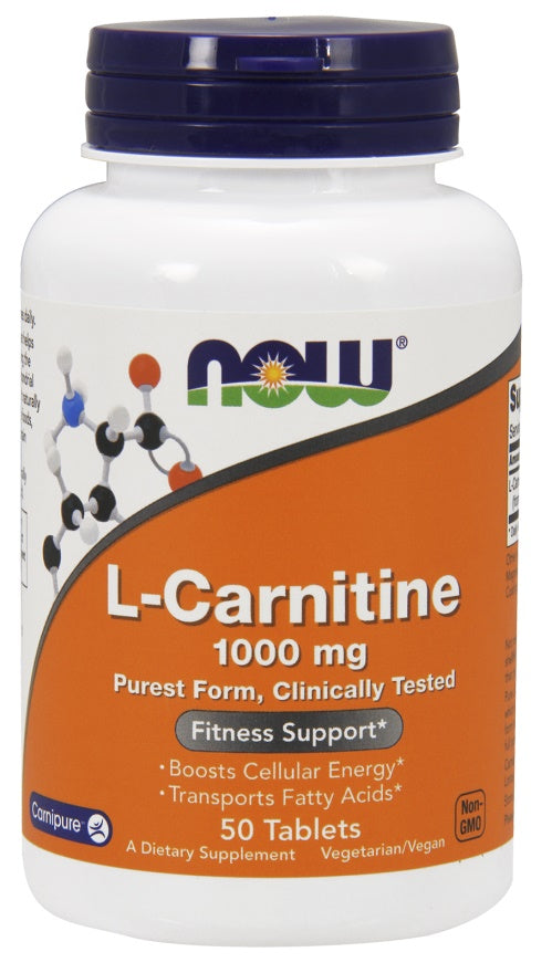 NOW Foods L-karnitiin, 1000 mg - 50 tabletti