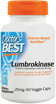 Doctor's Best lumbrokinaas, 20 mg – 60 kapslit
