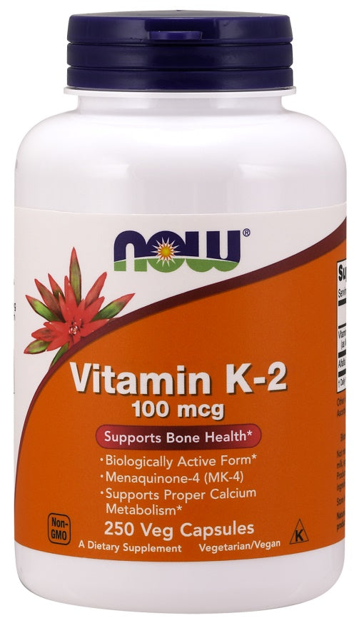 Produkto nuotrauka: NOW Foods Vitamin K-2, 100mcg - 250 kapsulių