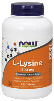 NOW Foods L-lüsiin, 500 mg - 250 tabletti