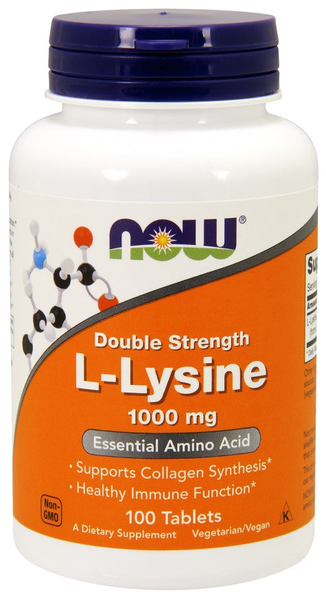 NOW Foods L-lüsiin, 1000 mg - 100 tabletti