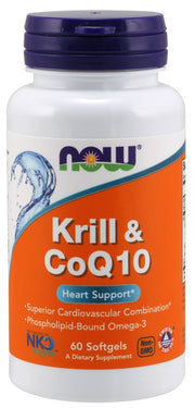 Produkto nuotrauka: NOW Foods Krill & CoQ10 - 60 minkštųjų kapsulių