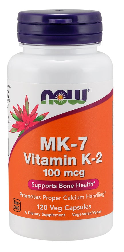 NOW Foods MK-7 vitamiin K-2, 100 mcg - 120 kapslit