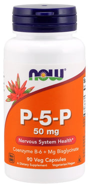 Produkto nuotrauka: NOW Foods P-5-P, 50mg - 90 kapsulių