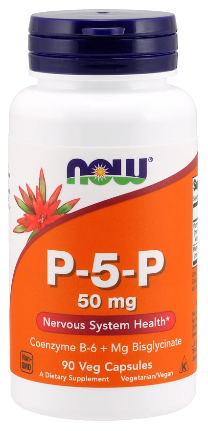 Produkto nuotrauka: NOW Foods P-5-P, 50mg - 90 kapsulių