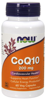 NOW Foods CoQ10, 200 mg - 60 kapslit