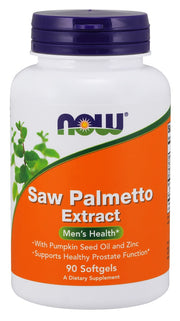 Produkto nuotrauka: NOW Foods Saw Palmetto Extract with Pumpkin Seed Oil and Zinc, 80mg - 90 minkštųjų kapsulių